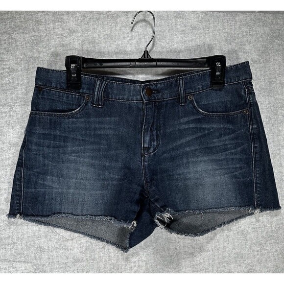 J.CREW Pants - J Crew Cut Off Denim Shorts Size 6 Medium Wash EUC 2” inseam